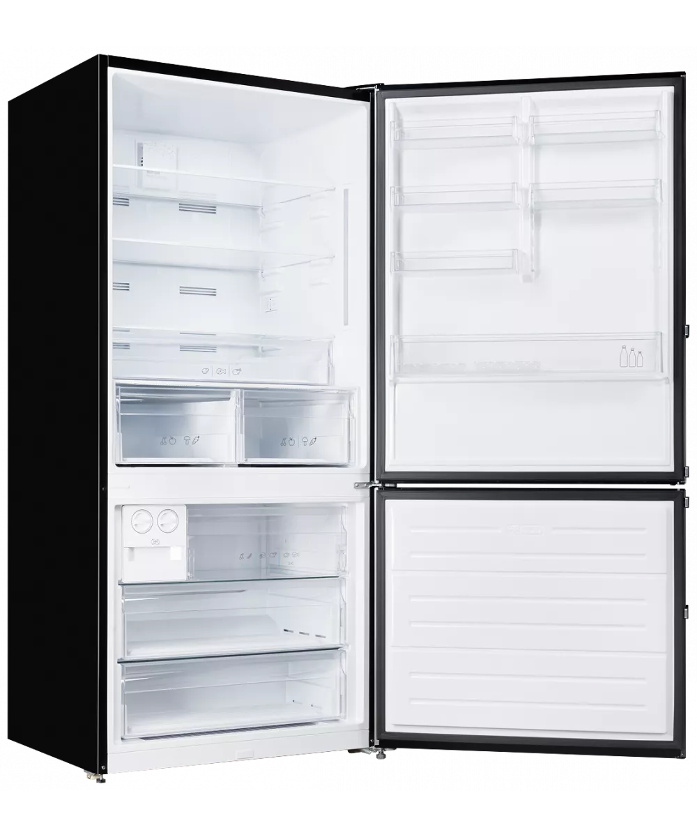 Холодильник Kuppersberg NRV1867DX вид сбоку открытый