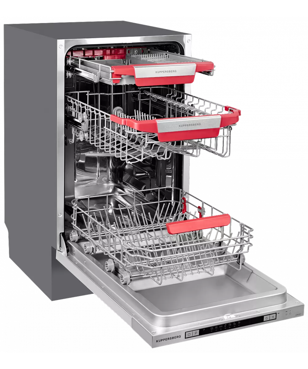 Посудомоечная машина Kuppersberg GSM4573 открытый вид сбоку
