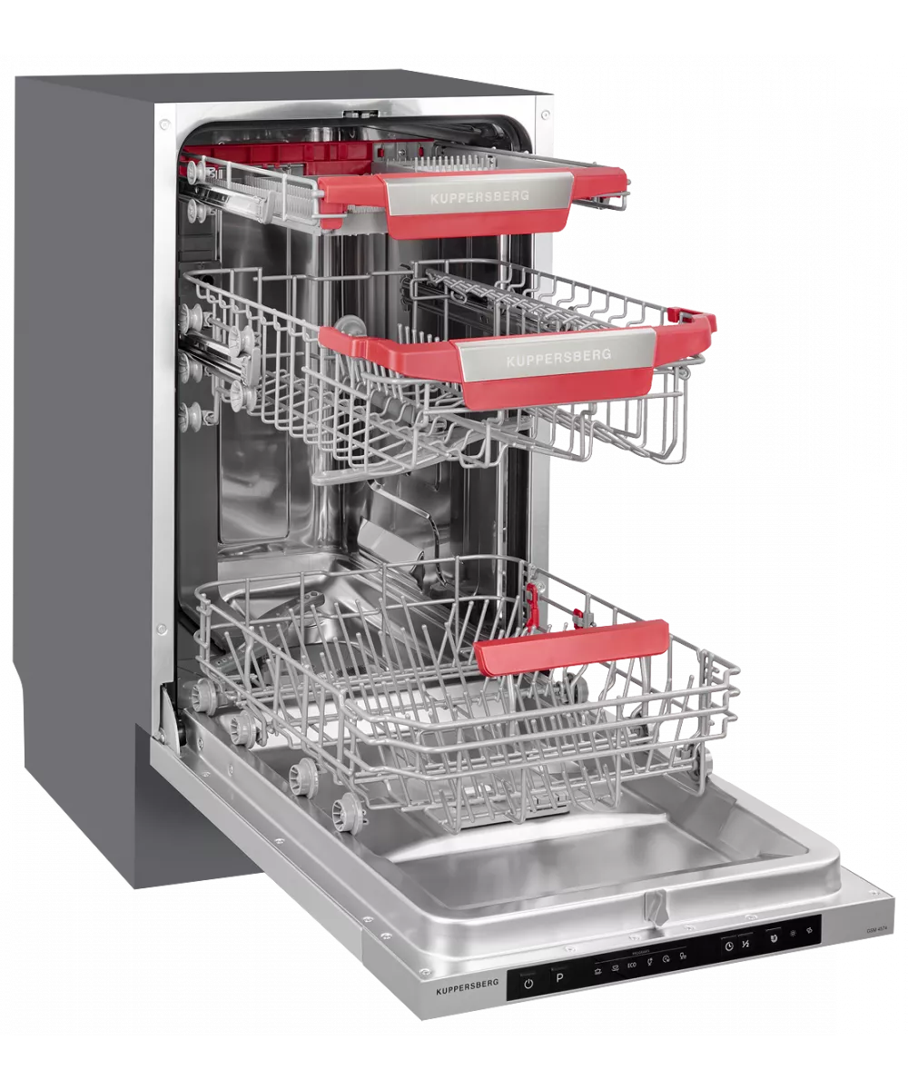 Посудомоечная машина Kuppersberg GSM4574 открытый вид сбоку